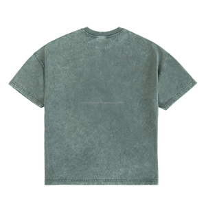 Mens Trending Lightweight 100% Cotton French Terry Knitted Oversized Acid Washed Sun Faded Customized Vintage T-Shirts - Product Image 2