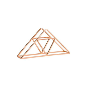 Porte-serviettes moderne en métal noir |   Distributeur de mouchoirs en papier triangulaire en fer minimaliste pour restaurant, cuisine, table, hôtel, décoration - Product Image 1