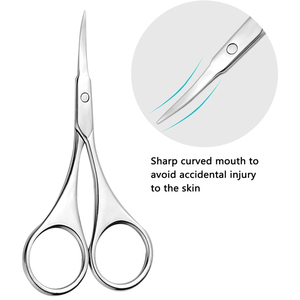 Ciseaux professionnels en acier inoxydable pour éliminer les peaux mortes, ciseaux russes pour manucure, ciseaux à cuticules courbés pour la repousse des ongles, ciseaux de pédicure - Product Image 3