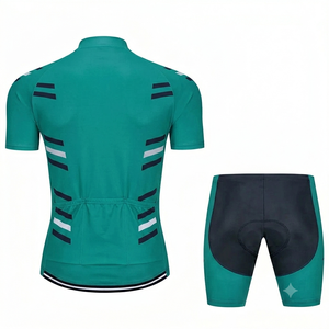 Ensemble de cyclisme complet pour homme, coupe slim, short à bretelles à manches courtes, respirant, séchage rapide, vêtements de course pour VTT - Product Image 2