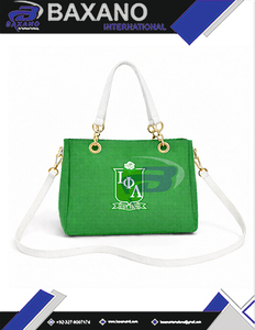 Sac à main en toile pour femme Iota Phi Lambda IPL Sorority avec fermeture éclair, lettres grecques, logo personnalisé, compartiment pour ordinateur portable, pour usage quotidien - Product Image 4