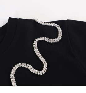 เสื้อยืดปี 2025 ผ้าฝ้าย 100% เสื้อยืดประดับเพชร เสื้อยืดผู้ชาย เสื้อยืดลายพิมพ์พร้อมเพชร คุณภาพสูง หรูหรา เรียบง่าย สบายๆ - Product Image 1