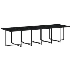 Ensemble de 16 meubles de jardin pour terrasse en noir et blanc crème - Product Image 3