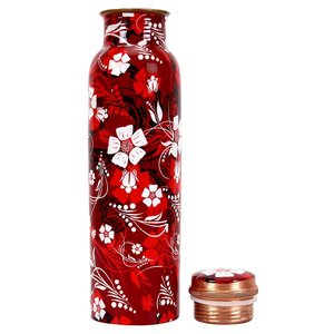 Handmade <b>Copper</b> <b>Water</b> <b>Bottle</b> Vintage Style Leak Proof Customized Picture and Paint School <b>Water</b> <b>Bottle</b> - Product Image 4