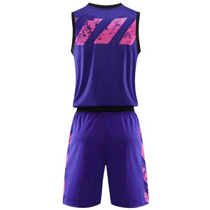 Uniformes de Baloncesto Personalizados Hechos en Pakistán, 100% Poliéster, Conjuntos de Uniformes de Baloncesto Transpirables de Alta Calidad para Hombre - Product Image 2