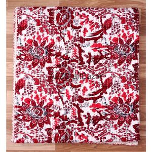 Colcha de Algodón Kantha 100% Orgánica Vintage, Hecha a Mano en India, Suave y Cómoda, 100% Orgánica, Moderna y Usable - Product Image 4