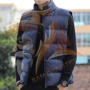 Veste matelassée légère avec logo personnalisé, veste d'hiver imperméable sans manches, gilet chaud en duvet - Product Image 4