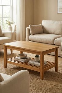 Table basse rectangulaire haut de gamme au design mid-century, en bois fait main, pour la maison et les bars d'hôtel - Product Image 4