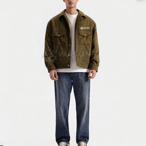 Chaqueta de ocio suave y cálida para otoño e invierno para hombre, chaqueta tipo camionero para aventura, chaqueta de bajo MOQ en venta. - Product Image 2