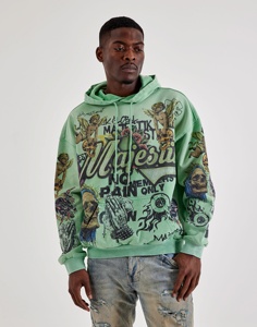 Sweat à capuche zippé en molleton épais 400 GSM pour homme, personnalisé par fabricant OEM, en coton, imprimé délavé à l'acide - Product Image 3