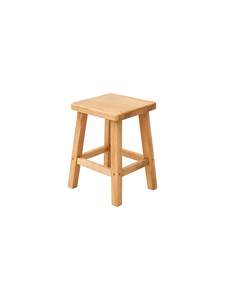 Modern Wooden Dining Stool With <b>Trestle</b> <b>Legs</b> Minimalist Design Stable Home Furniture For Indoor Use - Product Image 4