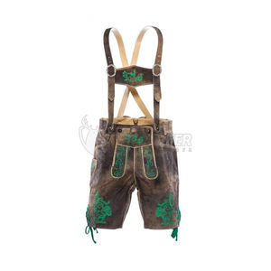 Lederhosen Rústicos Bávaros de Primera Calidad, Hechos a Mano con Cuero de Cabra, para Festivales Folclóricos - Product Image 5