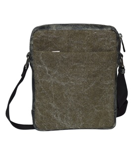 Bolso Bandolera de Lona con Correa Ajustable, Cierre de Cremallera, Resistente al Agua, Unisex, Uso Diario, Color Sólido, Estilo Clásico - Product Image 5
