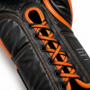 Guantes de Boxeo Negros y Naranjas, Guantes de Entrenamiento Profesional, Guantes de Boxeo Acolchados, Logotipo Personalizado OEM, Guantes Deportivos al por Mayor - Product Image 6
