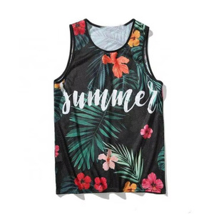 OEM 100% Polyester Men's Gym Tank Top Sublimation Quick Dry Summer Vest Sportswear <b>Running</b> <b>Singlets</b> Casual Summer Tank Top - Product Image 3