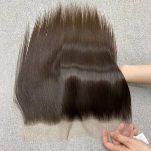 Fermetures de qualité fiable, cuticules alignées, vierges, brutes, non traitées, vietnamiennes, ondulation naturelle, couleur 1B, transparentes, pour toupets - Product Image 6