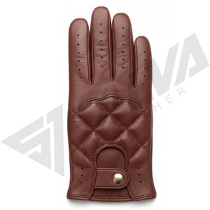New Arrival Unisex Full Finger Leather <b>Gloves</b> High Quality for Winter Season Plain Style for Outdoor and Party Scenes - Product Image 5