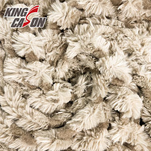 KINGCASON Prix bas <span class=keywords><strong>Tissu</strong></span> textile épais Couleur unie Uni Anti-boulochage Super doux Rayé Jacquard <span class=keywords><strong>Imitation</strong></span> <span class=keywords><strong>fourrure</strong></span> de lapin - Product Image 6