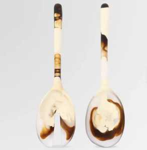 Compre Cuchara para Servir de Resina Ecológica, Juego de Cubiertos Hechos a Mano para el Hogar, Nuevos Accesorios de Cocina, Cubertería, Vajilla, Servidor para Ensaladas - Product Image 6