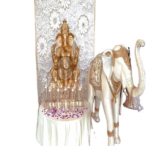 Wedding Entrance FRP Statues <b>Decor</b> Classic Simple Traditional <b>Elephant</b> for Wedding Event and Temple Outdoor Decoration - Product Image 1