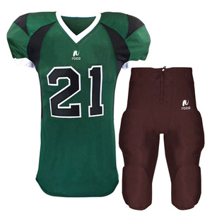 Ensemble de maillot de football vert personnalisé pour homme adulte avec numéro 21, en maille polyester respirante et design en twill. - Product Image 4