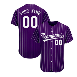 Jersey Baseball & Softball Terlaris Cepat Kering Pakaian Olahraga Kustom Bernapas Pakaian Olahraga Polos Jersey Baseball Softball - Product Image 4