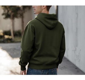 Sudadera con Capucha para Hombre, Nuevo Diseño, 100% Algodón, Forrada, Manga Larga, Cuello Caído, Color Sólido, Cómoda, Tallas Grandes, Personalizable - Product Image 2