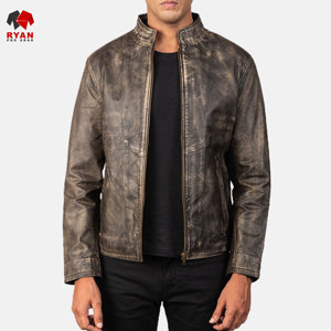 Chaqueta de Cuero con Cierre de Cremallera y Diseño Personalizado Ryan Pro Gear, Tejido Cómodo con Logotipo Personalizado - Product Image 3