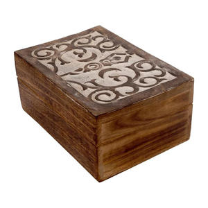 Aaliyan Impex <b>Cheap</b> Decorative Wooden Keepsake <b>Box</b> Personal Treasures Jewelry Accessories <b>Gifts</b> Beautiful Traditional Carved Fi - Product Image 1