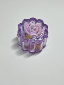 Boîte à bijoux décorative artisanale en résine florale, organiseur de rangement pour bijoux, petit conteneur cadeau personnalisé en résine - Product Image 4