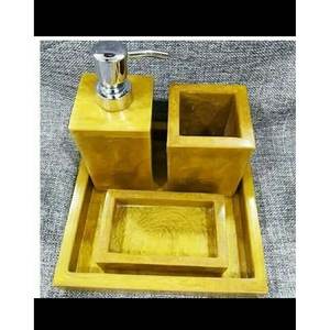 Wholesale <b>White</b> Minimalist Polyresin <b>Bathroom</b> <b>Set</b> <b>Accessory</b> Essentials for Modern <b>Bathrooms</b> - Product Image 3