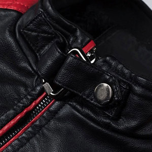 Men's Genuine Leather <b>Jacket</b> Classic Motorcycle Style Zip Front <b>Slim</b> <b>Fit</b> Waterproof Eco-Friendly Winter Outerwear for Casual - Product Image 4