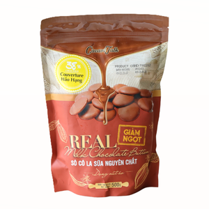 Chocolate con Leche Puro Vietnamita de Primera Calidad, 38% Cacao, en Botón, 1KG, HALAL, OEM/ODM, para Panadería, Galletas, Venta al por Mayor, Envío Global - Product Image 1