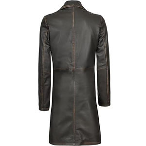 Manteau d'hiver en cuir pour homme, design tendance, avec ceinture, imperméable, séchage rapide, respirant, de haute qualité, épais - Product Image 6