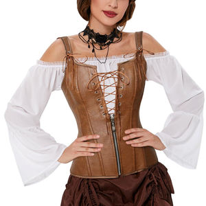 New Wholesale Plus Size <b>Leather</b> <b>Corset</b> Wedding Customized Solid Color Women High Quality Anti-Bacterial Quick Dry Medium - Product Image 4