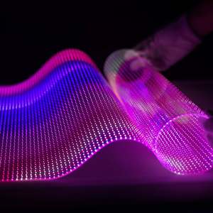 P20 Stage Flexible High Transparency LED Video <b>Wall</b> Panel <b>Screen</b> Self Adhesive Sticky on Glass for Building Curtain <b>Walls</b> - Product Image 1