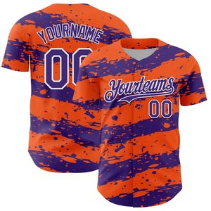 Maillot de baseball personnalisé pour adultes, imprimé par transfert thermique, respirant, col rond, manches courtes, uniforme de sport d'équipe unisexe - Product Image 1