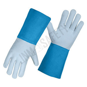Guantes de Soldador TIG de Cuero de Vaca y Cabra Cómodos, Resistentes al Calor, Antivibración, con Certificación CE, para Uso Doméstico - Product Image 6