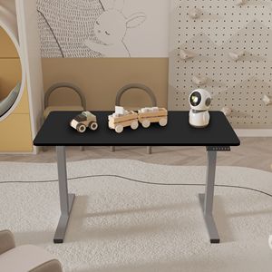 Scrivania Elettrica Regolabile in Altezza 48 x 24 Pollici, Postazione di Lavoro per Casa e Ufficio, Telaio Grigio, Scrivania Sit-Stand - Product Image 1