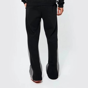 Conjunto Deportivo para Hombre, Sudadera con Capucha Negra, Pantalones Jogger, Color Sólido, Ropa Deportiva Informal, Transpirable, de Poliéster, Dos Piezas - Product Image 3