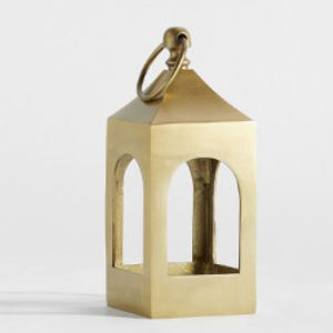 Farol de Metal de Diseño Único en Color Dorado para Decoración del Hogar y Bodas, Hecho a Mano y Personalizado - Product Image 4