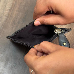 2025 New Arrival Real Handcrafted Hand Tooled Leather Coin Purse and Card Holder Wallet Genuine Cowhide Leather Purse for Women - Product Image 6