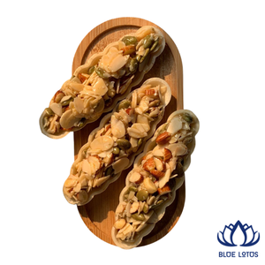 สินค้าขายดี |   ทาร์ตนัทอบกรอบรสคาราเมลพรีเมียม ผสมอัลมอนด์หวานและเม็ดมะม่วงหิมพานต์ เหมาะสำหรับงานเลี้ยง ผลิตภัณฑ์จากเวียดนาม - Product Image 1