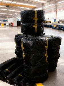 Bâche de protection pour palette 220 g/m² en HDPE avec coins renforcés, imperméable et réutilisable, protection industrielle - Product Image 6