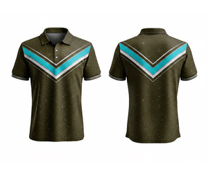 OEM Sublimation Polo Shield Shirt Custom Logo Sports Apparel Durable Stitching for Men Women Youth Quick-Dry Dry-Fit Active Polo - Product Image 4
