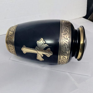 Urna de cremación Golden Cross para cenizas humanas, urna de cremación conmemorativa funeraria - Product Image 6