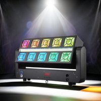 Nouveau projecteur LED 10*25W RGBW 4 en 1, faisceau, stroboscope, barre mobile, panoramique/inclinaison, double stroboscope à 5 étages pour scène, événement, club, projet