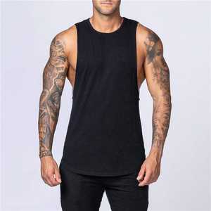 Débardeur de sport sans manches pour homme avec logo personnalisé, en coton tricoté respirant, pour la musculation et les entraînements décontractés - Product Image 4