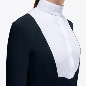 High Quality 4way Stretch Horse Riding Equestrian Shirt Top <b>Base</b> <b>Layer</b> Competition Show Shirt Polo in Soft Feel Technical Fabric - Product Image 4