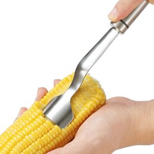 Pelador de Maíz y Desgranador de Mazorcas de Acero Inoxidable de Alta Resistencia, Utensilio de Cocina para Quitar Granos de Maíz - Product Image 1